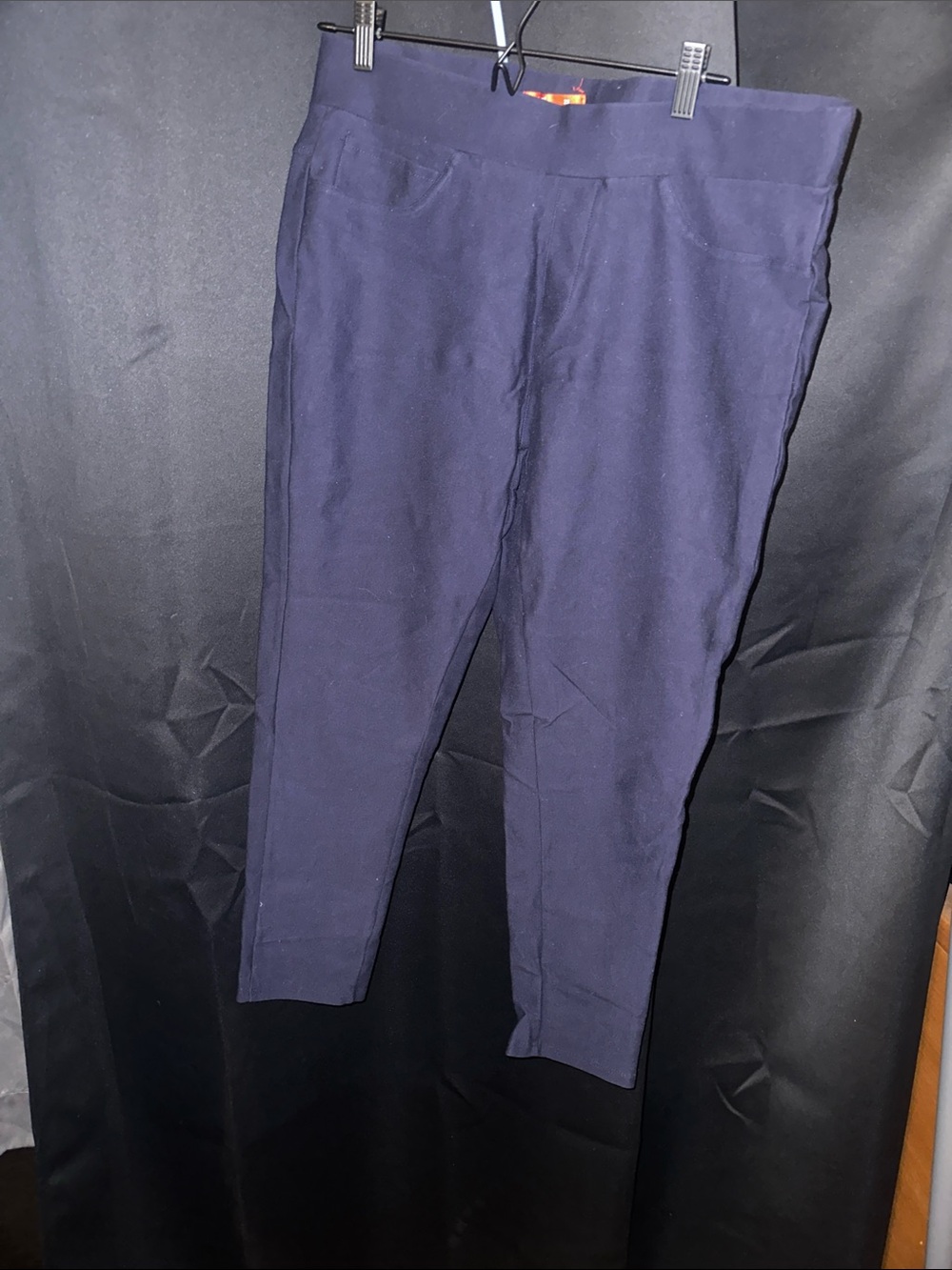 Navy Stretch Ponte Pants